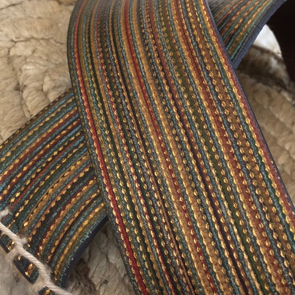 VINCE/METALLIC MULTI STRIPE- ROPE ESPADRILLE WEDGE - Picture 3 of 6